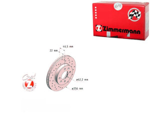 Tarcze Hamulcowe 2szt Hyundai Accent 05- Zimmerman