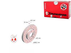 Tarcze Hamulcowe 2szt Mazda 6 02-07 2.0 - 2.3 Zimm