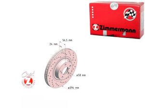Tarcze Hamulcowe 2szt Subaru Forester 02- Zimmerma