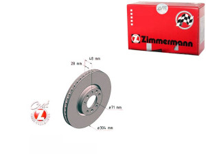 Tarcze Hamulcowe 2szt Peugeot 508 10- Przód Zimmer