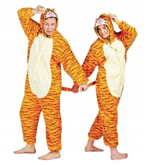 Onesie Tygrys-ek Dres Piżama Przebranie Kigurumi M