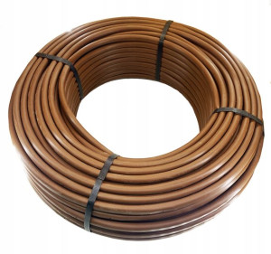 Linia kroplująca 16mm33cm 100m Wąż kroplujący BRĄZ
