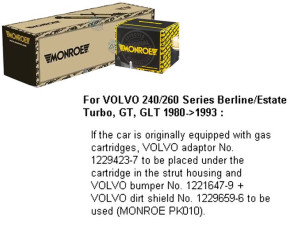 Amortyzator Volvo 240 260 2.0-2.8 08.74-08.93 Monr