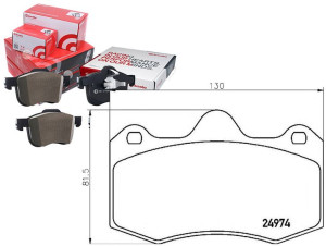 Klocki Hamulcowe Seat Ibiza Cupra 09- Przód Brembo