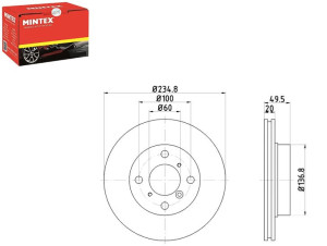 Tarcze Hamulcowe Mintex 5531161g00 0 5531161g1 A