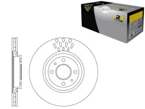 Tarcze Hamulcowe 2szt 284x22 V 4-otw Alfa Romeo 14