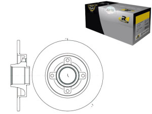 Tarcze Hamulcowe 2szt 249x9 P 4-otw Citroen C3 09>