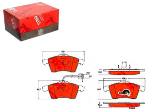 Klocki Hamulcowe Vw Przód T4 1,8-2,8 09 90- Z Czuj