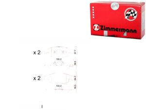 Klocki Hamulcowe Citroen C4 Picasso 06- Zimmermann