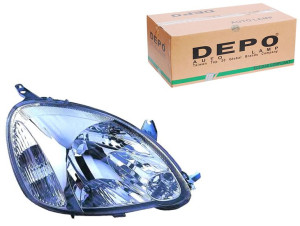 Reflektor Toyota Yaris H4 99-05 Pr Biały Depo