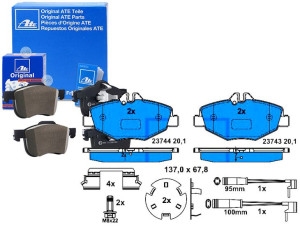 Klocki Hamulcowe Mercedes Przód W211 02- 220-270cd
