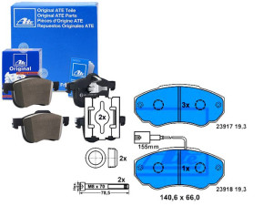 Klocki Hamulcowe Peugeot Przód Boxer 1,9-2,8 Hdi 9