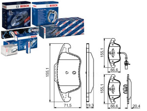 Klocki Hamulcowe Vw Przód A4 A5 07- Bosch