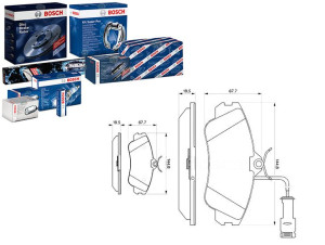Klocki Hamulcowe Vw Przód A80 100 200 82-95 Z Czuj