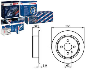 Tarcze Hamulcowe 2szt. Bmw 3 (e21) 3 (e30) 1.6-2.7