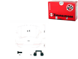 Klocki Hamulcowe Audi A4 (b8) 07- Tył Zimmermann