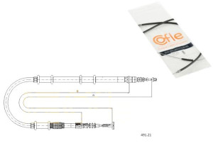 Linka Hamulca Ręcznego Fiat Cofle