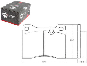 Klocki Hamulcowe Bmw 7 E23 77-86 A.b.s.