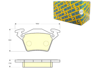 Klocki Hamulcowe Mercedes Vito 108 2.3d Gr.17.8mm
