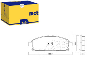 Klocki Hamulcowe Nissan X-trail 01- Metelli