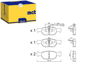 Klocki Hamulcowe Fiat Brava Bravo Marea Metelli