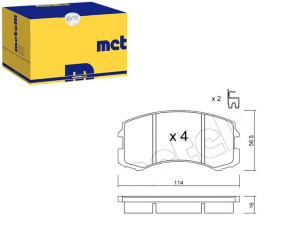 Klocki Hamulcowe Mitsubishi Lancer 03- Metelli