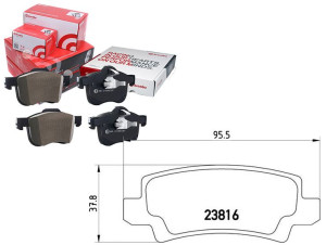 Klocki Hamulcowe Toyota Corolla 02- Tył Brembo