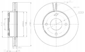 Tarcze Ham. 2szt Nissan P. Nv200 1.5dci 1.6 10- Maxgear