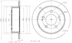Tarcze Ham. 2szt Ssangyong T. Kyron Actyon 05- Maxgear