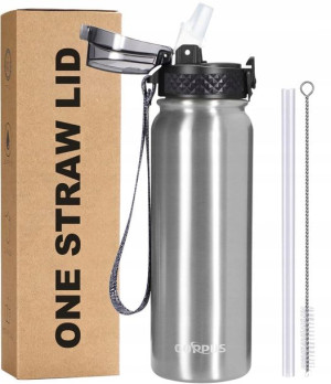 Metalowa Sportowa Butelka na Wodę 600ml