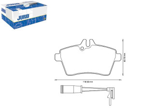 Klocki Hamulcowe Ceramiczne Mercedes A (w169) B (w