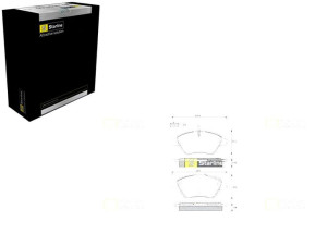 Klocki Hamulcowe Fiat Stilo 1 Kpl Starline Starlin