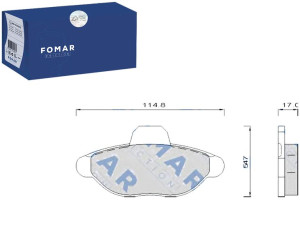 Klocki Hamulcowe Fiat Cnq Fomar Gr.17mm* Fomar Fom