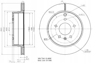 Tarcze Ham. 2szt Opel T. Antara Captiva 303x20 Maxgear