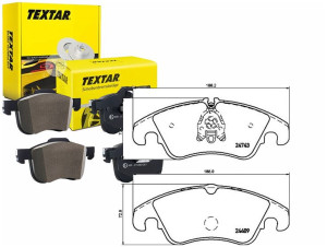 Klocki Hamulcowe Vw Przód A4 A5 07- A6 09- Tarcza