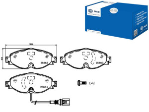 Klocki Hamulcowe Hella Pagid 8v0698151d 8v0698151a