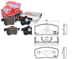 Klocki Hamulcowe Daihatsu Charade 87-93 Brembo