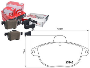 Klocki Hamulcowe Citroen Xantia 2.0t 95-01 Z Czuj.