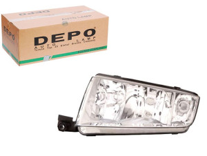 Reflektor Skoda Fabia 99-08 Le Chromowany Depo