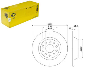 Komplet Tarcz Hamulcowych [hella]