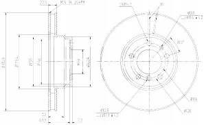Tarcze Ham. 2szt Bmw P. E38 94-98 Maxgear