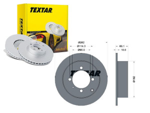 Tarcze Hamulcowe 2szt Mitsubishi Tył Galant -96- L