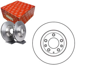 Tarcze Hamulcowe 2szt Mazda Przód Mx-5 1,8-2,0 05-