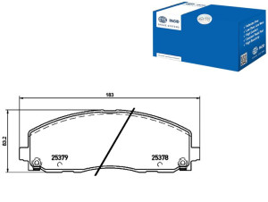 Klocki Hamulcowe Hella Pagid 7b0698151e 7b0698151j
