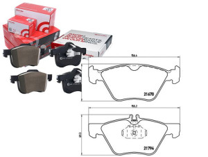 Klocki Hamulcowe Mercedes W210 E-klasa 96-02 Bremb