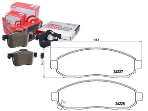 Klocki Hamulcowe Nissan Navara 05- Brembo