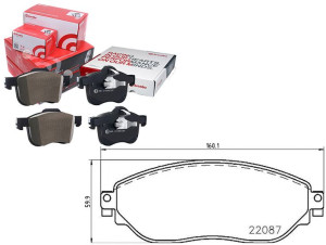 Klocki Hamulcowe Renault Trafic 14- Przód Brembo