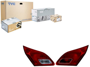 Lampa (część Wewnętrzna Kolor Szkła Czerwony) Opel
