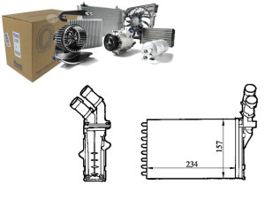 Nagrzewnica (234x157x42) Citroen Berlingo Xantia X