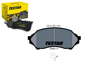 Klocki Hamulcowe Mazda Przód 323 98- Textar